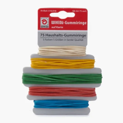WIHEDÜ Gummiringe auf Karte farbig sortiert 510010
