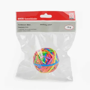 WIHEDÜ Gummibandball 75g neonfarbig Art. 510510