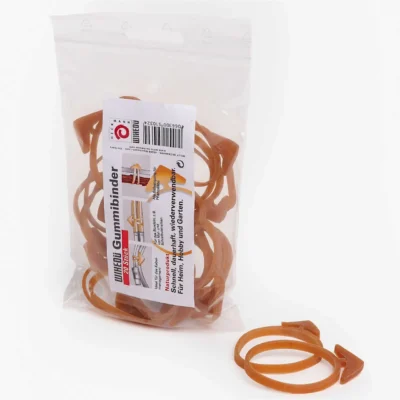 WIHEDÜ Gummibinder, Schnellbinder, Blitzbinder, Ankergummi aus Naturkauschuk