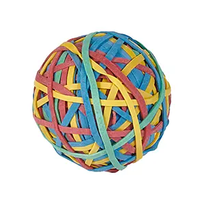 WIHEDÜ Gummibandball 100g farbig Naturkautschuk Art. 510011