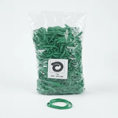 WIHEDÜ Gummibänder grün 60mm x 5mm aus Naturkautschuk 60%